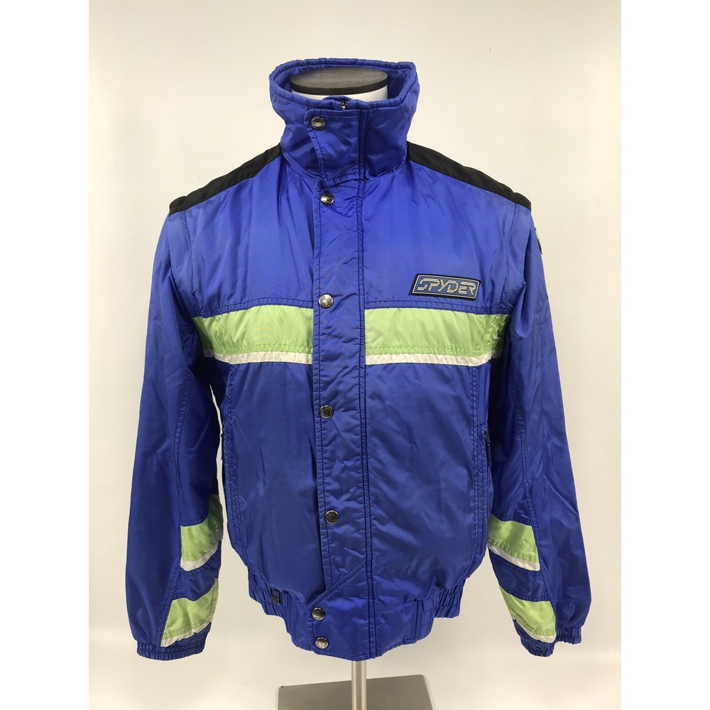 SPYDER Jacket ‎ Size S Removable Sleeves Hidden Hood Ski Snow Coat Vintage